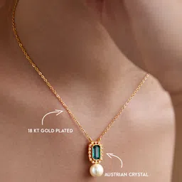 AIKA BY MINUTIAE Gold-Plated Crystal Necklace image 4