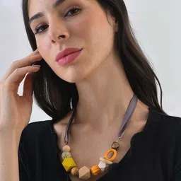 SOHI Gold-Toned & Yellow Gold-Plated Necklace image 5