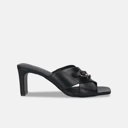 BAGATT Jaya Buckle Detailed Leather Block Heels image 2