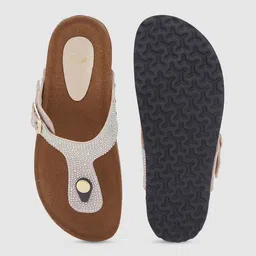 Sole To Soul Embellished Open Toe Flats image 3