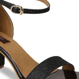 VALIOSAA Women Textured Party Block Heels image 3