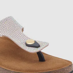 Sole To Soul Embellished Open Toe Flats image 4