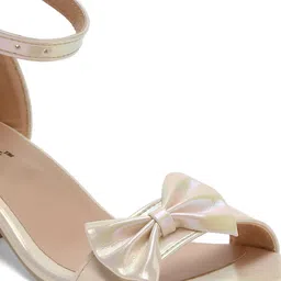 Tiny Bugs Girls Bow Detail Block Heels image 5