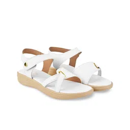 Shoetopia Textured Open Toe Flats image 3