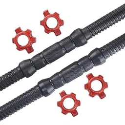 wilora 14-Inch Dumbbell Rod Weight Lifting Bar, Heavy Duty, Pack Of 2 Fitness Accessory Kit Kit-picture-24