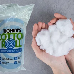 mohini Premium Surgical Cotton Roll Extra Soft & Highly Absorbent Ideal for Wound Care Foams Medical Dressing image 4