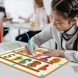 yujasv Wooden Magnet Board Counting & Color Sorting For Toddler Educational Activities image 4