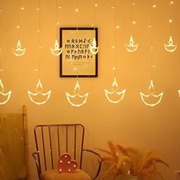 SPARK WORLD Yellow Moon Shape String Lights-picture-13