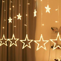 SPARK WORLD Yellow Star Shaped String Lights-picture-19
