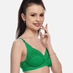 FIMS Floral Lace Full Coverage All Day Comfort Rapid-Dry Bralette image 2