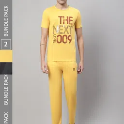 mack jonney VIMAL JONNEY Pack of 2 Typography Printed Sports Tracksuits image 1