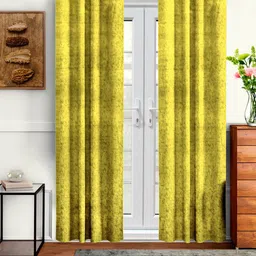 Aura 2 Pieces Velvet out Long Door Curtains-picture-3