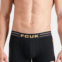 FCUK Pack Of 2 Antimicrobial Trunks GAL-T-02-MDBL-JTBLK image 2
