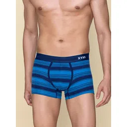 XYXX Pack Of 2 Striped IntelliFresh Cotton Trunks XYTRNK2PCKN584 image 3