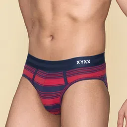 XYXX Men Pack of 2 Printed Anti Microbial Cotton Basic Briefs XYBRF2PCKN619 image 2