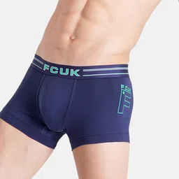 FCUK Pack Of 2 Antimicrobial Trunks GAL-T-02-MDBL-JTBLK image 4