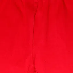 KiddoPanti Pack of 2 Girls Cream & Red Solid Ankle Length Lycra Legging image 4