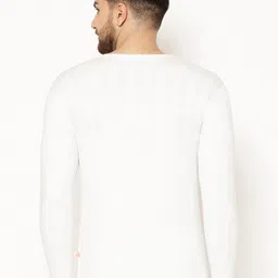 mack jonney VIMAL JONNEY Men Pack Of 2 Striped Cotton Thermal Tops image 5