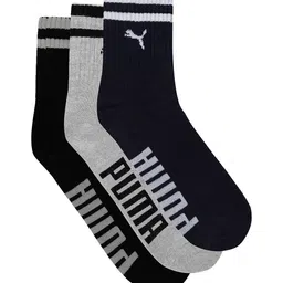 Puma Pack Of 3 Patterned Ankle-Length Socks image 2