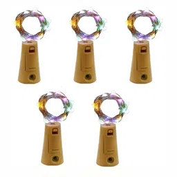 SPARK WORLD Blue & Yellow 5 Pieces LED Cork Lights image 2