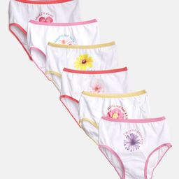 Bodycare Kids Girls Pack of 6 White Printed Briefs 3011ABCDAB-picture-21