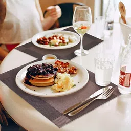 UniKart 7-Pcs Coffee Brown Anti-Slip Table Placemats & Runner image 2