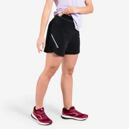 kiprun WOMEN'S TRAIL RUNNING BAGGY SHORTS - BLACK-picture-20