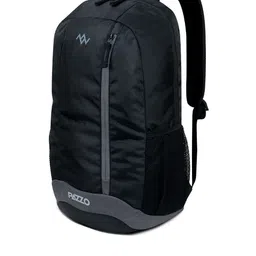 PAZZO Unisex Embroidered Solid Backpack image 2