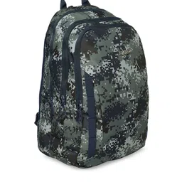 F Gear Unisex Blue & Green Printed Backpack image 2