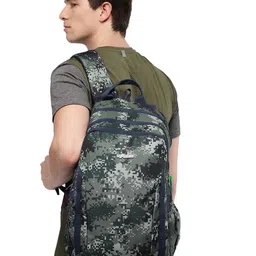 F Gear Unisex Blue & Green Printed Backpack image 3