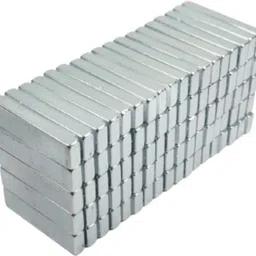 10pcs of 40x10x5mm Rectangle/block Neodymium Rare-Earth Magnet,Arts & crafts Multipurpose Office Magnets Pack of 10-image-0