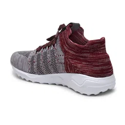 ASIAN Men Grey Mesh Running Non-Marking Shoes image 4