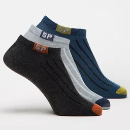 J Style Women Pack Of 3 Assorted Ankle-Length Socks image 1