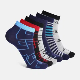 Urban Dog Men Pack Of 6 Assorted Ankle-Length Socks image 1