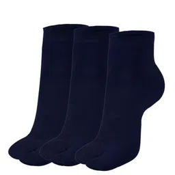 N2S NEXT2SKIN Women Pack of 3 Navy Blue Ankle Length Socks-picture-38