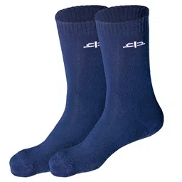 Heelium Kids Set of 2 Blue Solid Bamboo Calf Length Socks-picture-16
