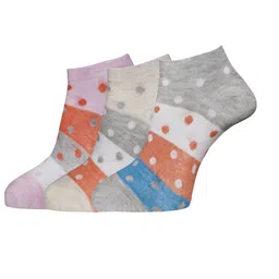 Dollar Socks Women Pack Of 3 Assorted Cotton Ankle-Length Socks-picture-16