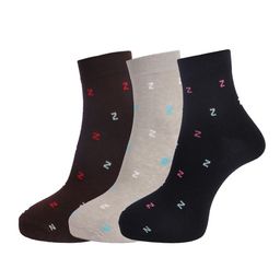dollar socks Dollar Men Pack Of 3 Assorted Cotton Ankle-Length Socks-picture-46