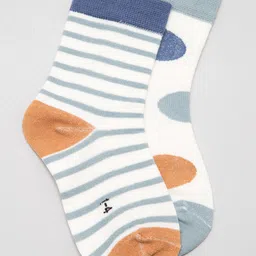 J Style Kids Pack of 2 Patterned Above Ankle Length Socks-picture-38