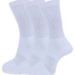 Dollar Socks Men Pack Of 3 White Solid Above Assorted Full Length  Socks-picture-43