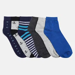 Urban Dog Men Pack Of 6 Assorted Ankle-Length Socks image 2