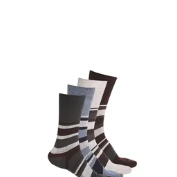 MUTAQINOTI Men Pack Of 4 Assorted Calf Length Antimicrobial Socks image 2