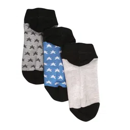MUTAQINOTI Men Multi Set of 3 Cotton Antimicrobial Socks image 3