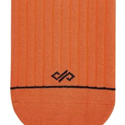 Dynamocks Unisex Orange Solid Calf-Length Anti Bacterial Socks image 4
