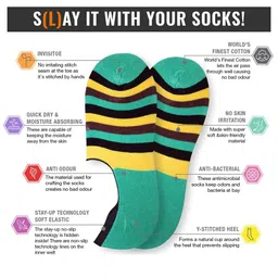 Man Arden Men Pack Of 3 Patterned Shoe Liners image 5