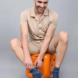 Dollar Socks Men Pack Of 3 Patterned Cotton Ankle-Length Socks image 3