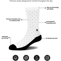 SockSoho Men Assorted Combed Cotton Calf-Length Socks image 2