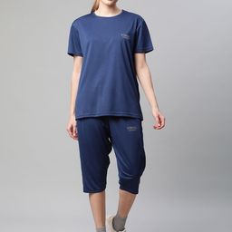 mack jonney VIMAL JONNEY Women Blue Solid Tracksuit-picture-7