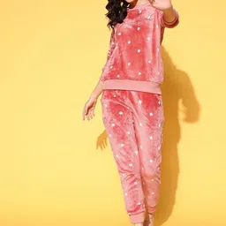 Sweet Dreams Polka Dots Printed Nightsuits-picture-17