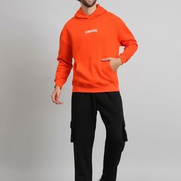GRIFFEL Printed Hooded Neck Cotton Fleece Sweatshirt With Pants-picture-26